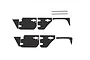 GPM Black Stainless Steel Slip Proof Tread 2Pcs w/ Hardware SCX3ZSP11-BK