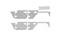 GPM Silver Stainless Steel Slip Proof Tread 2Pcs w/ Hardware SCX3ZSP11-S