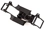A black plastic main chassis frame for the HSP Adventure RC vehicle, shown from a top-down perspective against a white background.