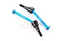 Yeah Racing Tamiya CC-01 Blue Aluminium & Steel Universal CVD Drive Shafts 2Pcs TACC-005BU