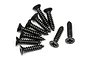 HPI 3x14mm Coarse Thread Countersunk Head Screws 10Pcs 101245
