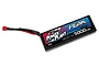 Peak Racing Power Plant 7.4V 5000mAh 45C hard case LiPo battery with a red T-style connector.