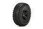 A single black RC car wheel with a knobby off-road tyre and a 6-spoke rim, featuring Speedtreads branding on the sidewall.