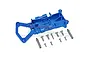 GPM Blue Aluminium XO-1 Front Gear Box Case w/ Hardware XO012A-B