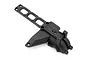 BlackZon 1/16 Slayer rear gear box top housing spare part made of black molded plastic.