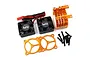 Yeah Racing Orange Aluminium 540/550 Motor Heat Sink w/ Twin Tornado High Speed Fans Set YA-0643OR