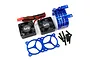 Yeah Racing Blue Aluminium 540/550 Motor Heat Sink w/ Twin Tornado High Speed Fans Set YA-0643BU