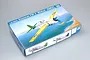 Trumpeter 1/32 scale Grumman F4F-3 Wildcat Early model kit box showing artwork of the plane flying over the ocean.