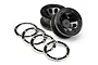 Maverick Black 2.2" 8 Hole Rims 2Pcs w/ Gunmetal Beadlock Rings MV25012