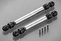 GPM Silver Aluminium & Steel CVD Drive Shafts 2Pcs w/ Hardware ES037SA-S