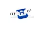 GPM Blue Aluminium SCX24 Rear Bumper & Body Shell Mount w/ Hardware SCX24330R-B