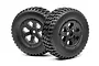 Maverick 2.1/2.7" Strada Tyres on Black 6 Spoke Rims - Glued Wheels 2Pcs MV22765