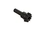 A black 10-tooth Safe-D spiral bevel pinion gear for ARRMA RC vehicles, shown against a plain white background.