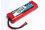 A red nVision 7.2V 4700mAh NiMH battery pack with a Tamiya-style connector, isolated on a white background.