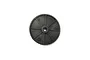 A black plastic 81T spur gear for RC cars, featuring a central hole and radial support ribs, viewed from the front against a white background.