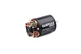 Surpass Hobby 540 brushed RC motor in black with exposed copper brushes and green accents on a white background.