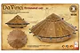 Academy Da Vinci Series Armoured Car model kit packaging showing multiple views of the assembled wooden-textured vehicle.