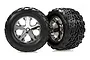 Traxxas 2.8" Talon Tyres on Chrome All-Star Rims - Glued Wheels 2Pcs 3668
