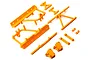 Axial RBX10 Orange Cage Support & Battery Tray Set AXI231029
