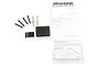Traxxas Battery Expansion Kit 3725X including metal posts, black screws, spacers, foam block, and instruction manual on a white background.
