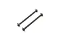 Two black metal RC rear drive shafts for Losi Super Baja Rey, shown against a white background.