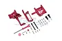 GPM Red Aluminium Handbrake & Centre Differential Cover Kit MAI038AB-R