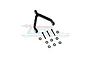 GPM Black Aluminium Front Upper Linkage Mount w/ Hardware SCX24049F-BK