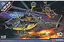 Box art for the Academy 1/35 scale U.S. Army OH-58D Kiowa Black Death plastic model kit, featuring an illustration of helicopters in combat.