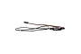 Futaba SBS-01RB brushless motor RPM telemetry sensor with black wiring and a connector plug against a white background.