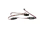 Futaba SBS-01RM telemetry RPM sensor with wiring, connectors, and magnetic pickup sensor on a white background.
