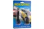 Scalextric controller extension cables in original blue blister packaging showing two black cables with 3.5mm jack connectors.