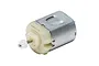 A Scalextric 1/32 scale Mabuchi replacement motor featuring a metal housing and a white plastic 9-tooth in-line pinion gear on the shaft.