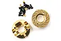 Yeah Racing Mini-Z 4x4 MX-01 Brass Front Steering Knuckle Weight 2Pcs KYMX-003