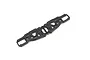 A single black plastic RC front lower suspension arm for a Kyosho vehicle, shown against a white background.
