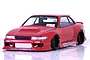 Pandora RC 1/10 Nissan Silvia S13/BN Sports Unpainted Body Shell PAB-3186