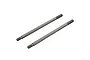 Two ARRMA 3x61mm metal shock shafts for RC vehicles, shown side-by-side against a white background.
