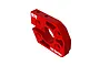 A red anodized aluminium motor plate for ARRMA 56 series motors, featuring mounting holes and the ARRMA logo.