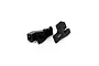 Yeah Racing Black Aluminium SCX24 Jeep Rear Bumper Mounts 2Pcs AXSC-073