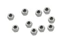 Losi Silver Aluminium 2mm Nyloc Nuts 9Pcs LOS235014