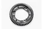 A black Traxxas 50T 32dp/0.8Mod spur gear for RC vehicles, shown from a top-down perspective against a white background.