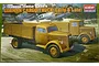 Academy 1/72 scale German Cargo Truck model kit box art featuring illustrations of two trucks in a field with an aircraft in the background.