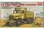 Academy 1/72 scale U.S. 2.5ton Cargo Truck & Accessories plastic model kit box art featuring a military truck illustration.