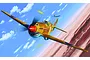 Box art illustration of two Curtiss Tomahawk fighter aircraft flying over a desert landscape with a blue sky.