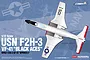 Academy 1/72 scale USN F2H-3 VF-41 Black Aces plastic model kit box art showing a top-down view of the white and red fighter jet.