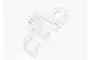 A clear plastic gear cover for Traxxas RC vehicles, shown against a plain white background.