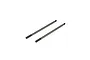 Two ARRMA 3x64mm shock shafts made of polished steel, shown side-by-side against a plain white background.