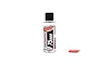 A bottle of Team Corally 75000cSt silicone differential oil, featuring a clear plastic bottle with a black cap and branded label.