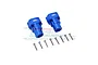 GPM Blue Aluminium Rear Hubs 2Pcs w/ Hardware LMT022-B