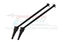 Two black GPM Racing hardened steel CVD driveshafts for RC cars, shown against a white background with a faint brand watermark.