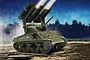 Academy 1/35 M4A3 Sherman w/ T34 "Calliope" Tank Scaled Plastic Model Kit 13294